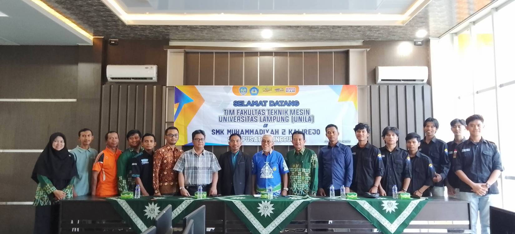 FT Unila dan SMK Muhammadiyah 2 Kalirejo Jajaki Kerjasama Bidang Pendidikan